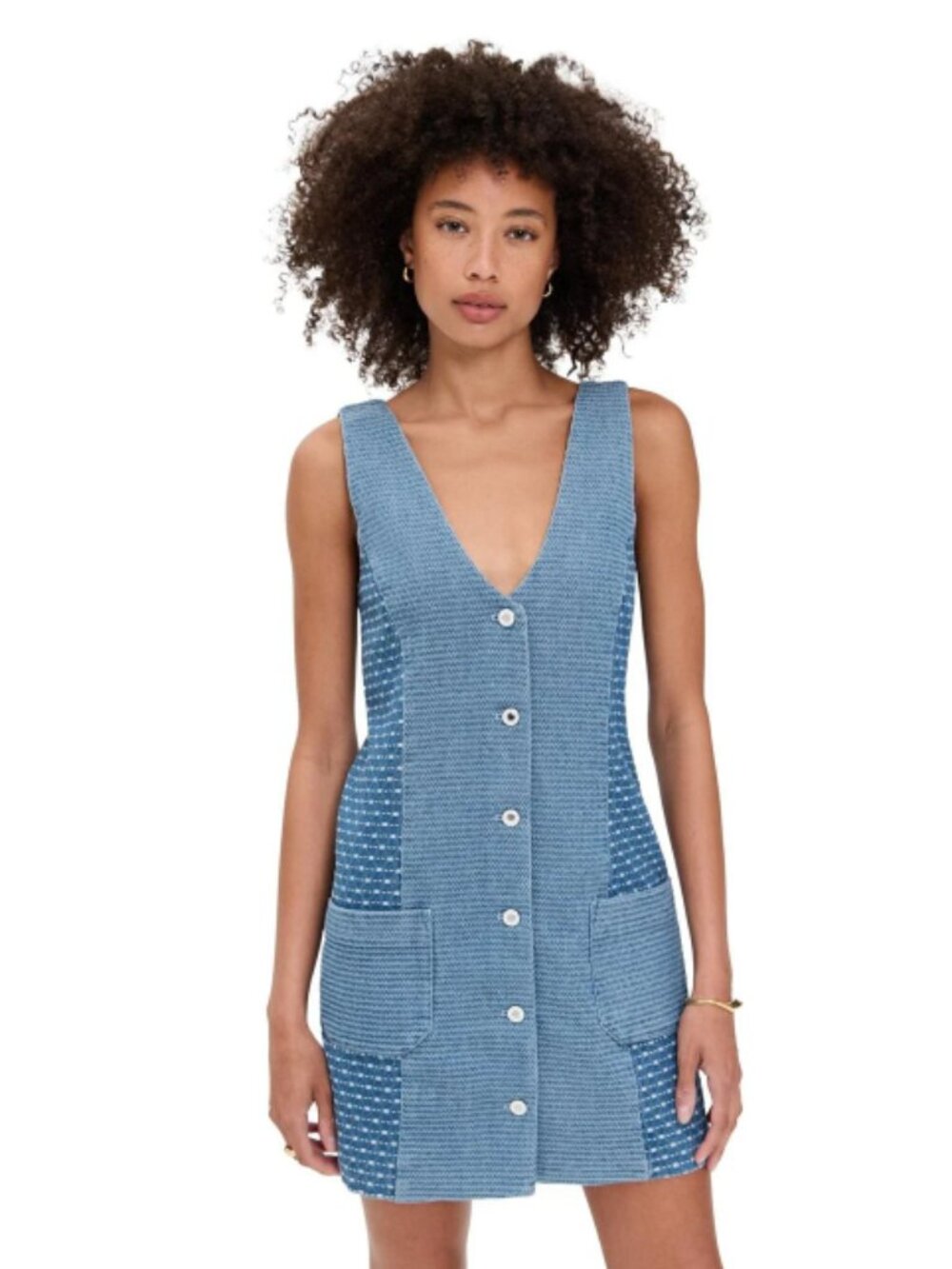FAVORITE DAUGHTER Women's Blue The Arlo Vest Dress, NWOT, Size XS